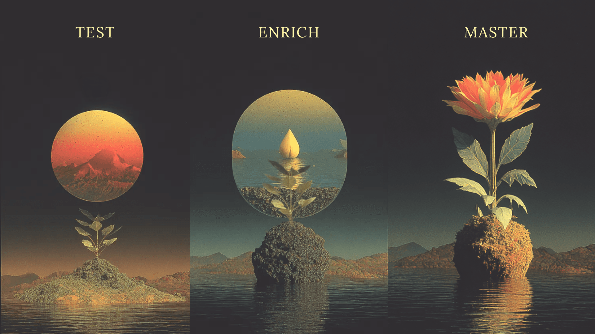 The Three-Room Method: TEST → ENRICH → MASTER